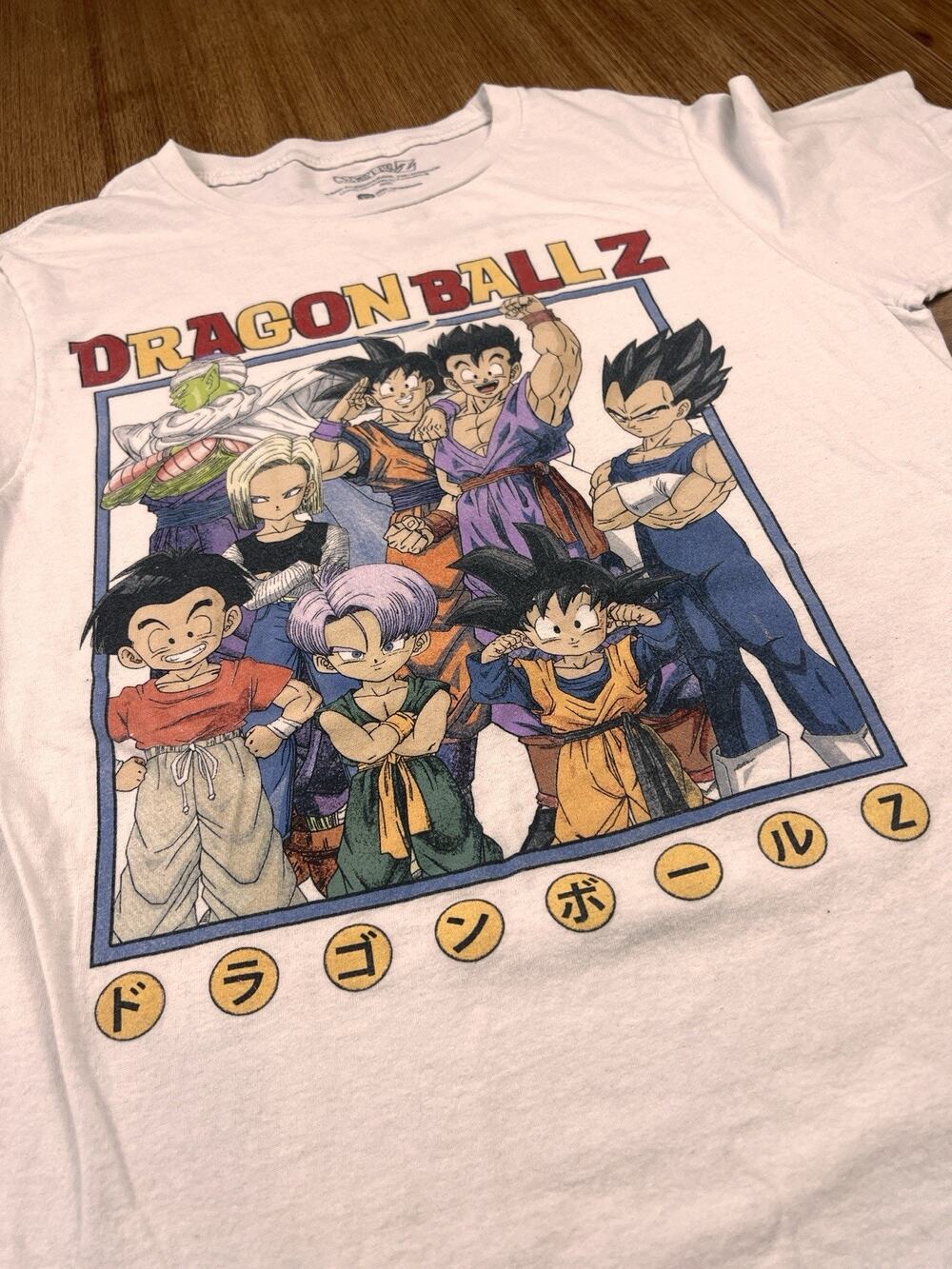 Dragon Ball Z DBZ Anime Graphic T Shirt Funimation Licensed White Small